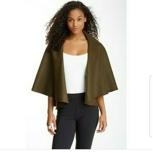 Med Green Wiilow & Clay  Drape Collar Shawl NWOT